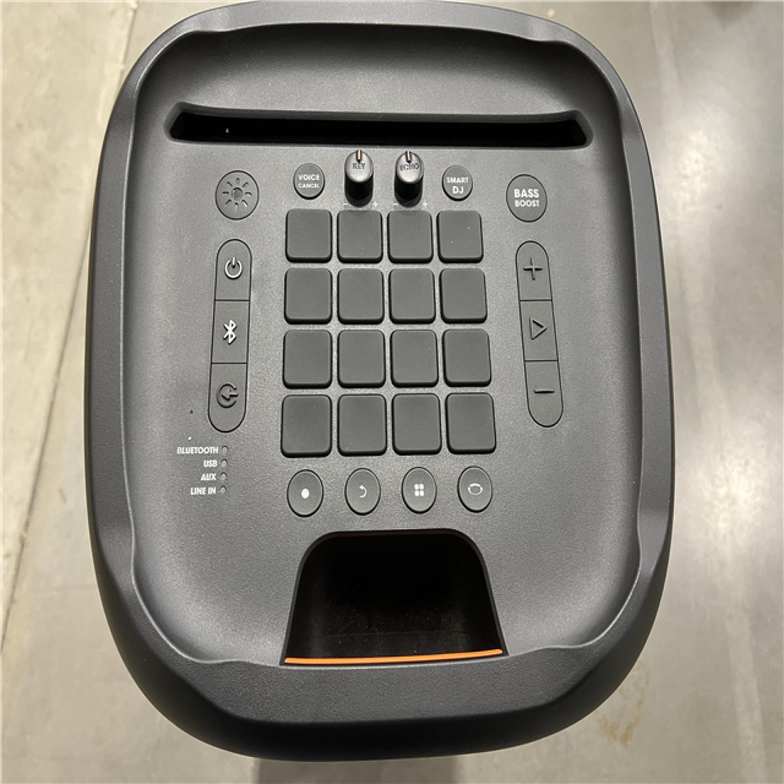 AS-IS JBL JBLPARTYBOX1000AM-CR PartyBox 1000 DJ Bluetooth Portable Speaker LED Lighting  Black  1 Speaker  1