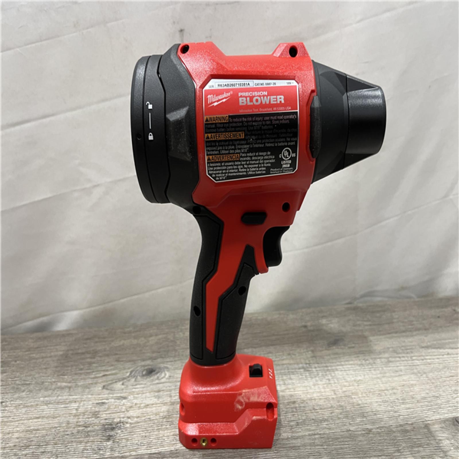 AS-IS Milwaukee 18V Lithium-Ion 570 MPH Brushless Cordless Precision Blower (Tool-Only)