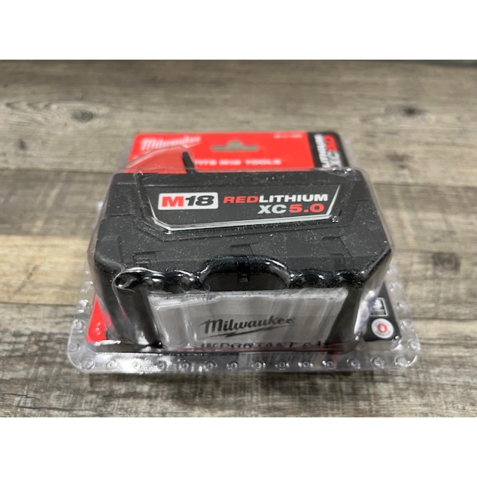 NEW - Milwaukee 18-Volt 5.0 Ah Lithium-Ion XC Extended Capacity Battery Pack