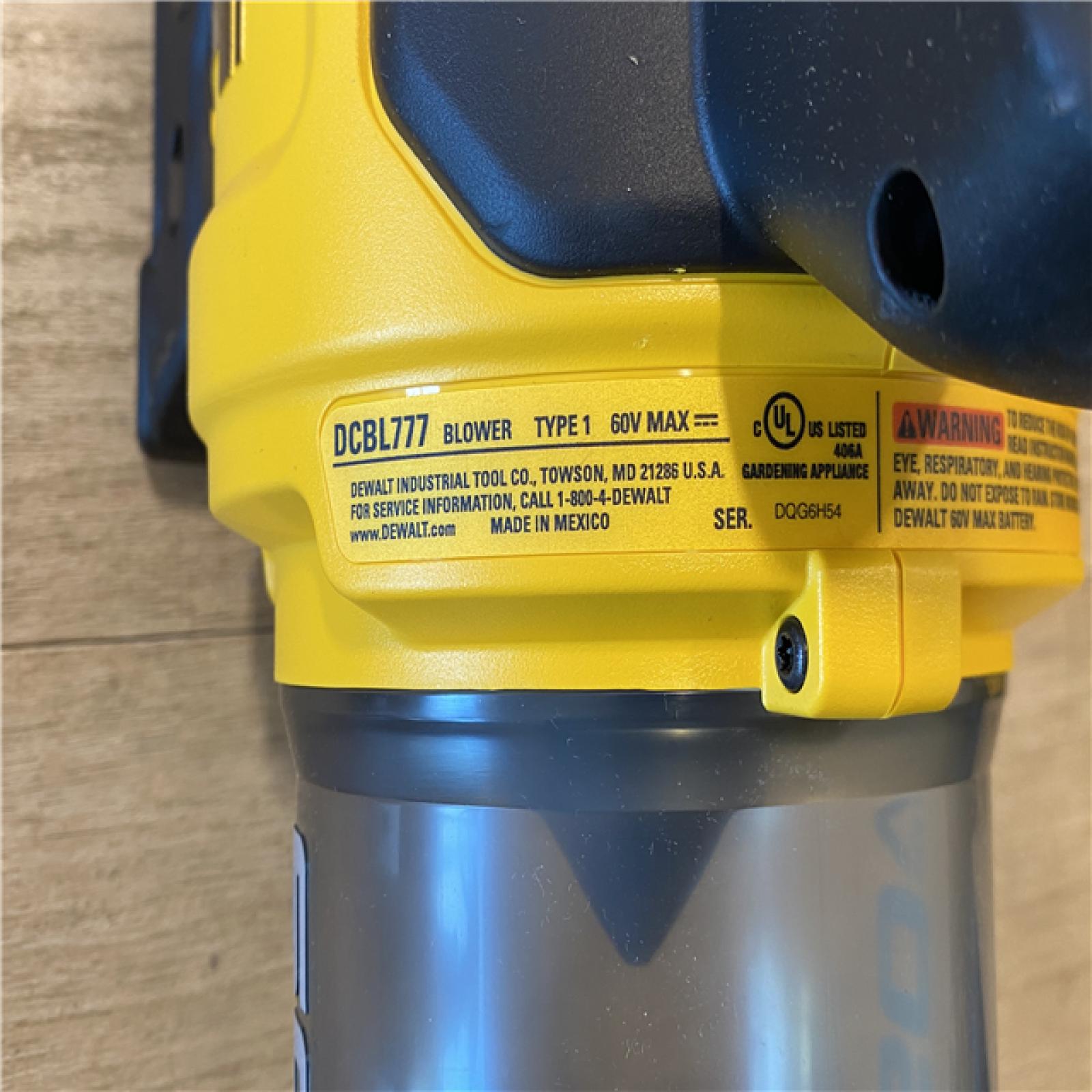 AS-IS DEWALT FLEXVOLT 60V MAX 160 MPH 760 CFM Brushless Cordless Axial Blower Kit