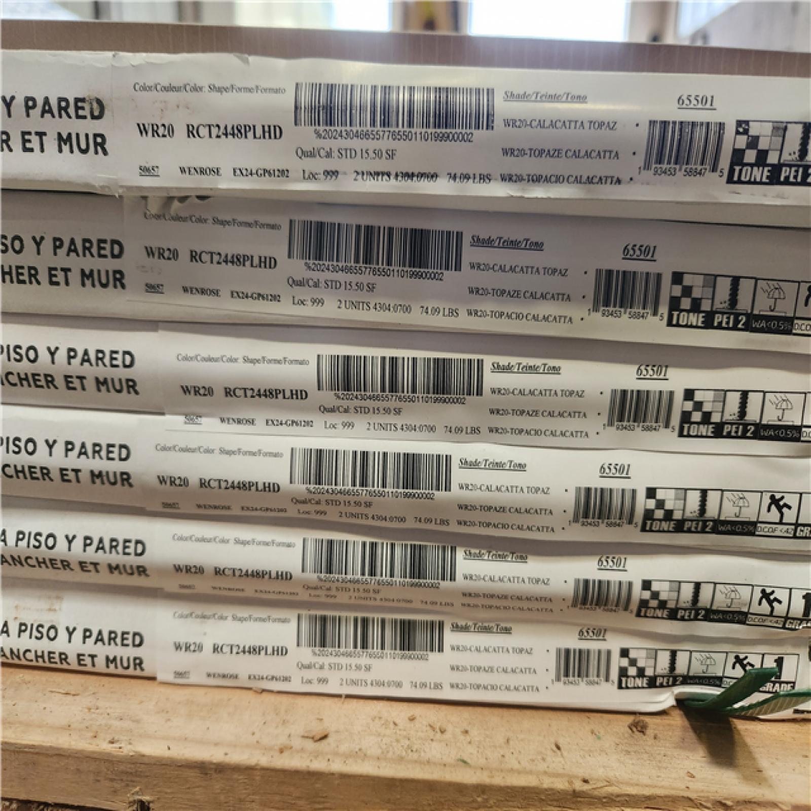 Phoenix NEW Daltile Wenrose Calacatta Topaz 24 in. x 48 in. Polished Porcelain Marble Look Floor and Wall Tile (387 sq. ft./25 case)