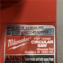AS-IS Milwaukee 18V Lithium-Ion Brushless Cordless 7-1/4 in. Circular Saw (Tool-Only)
