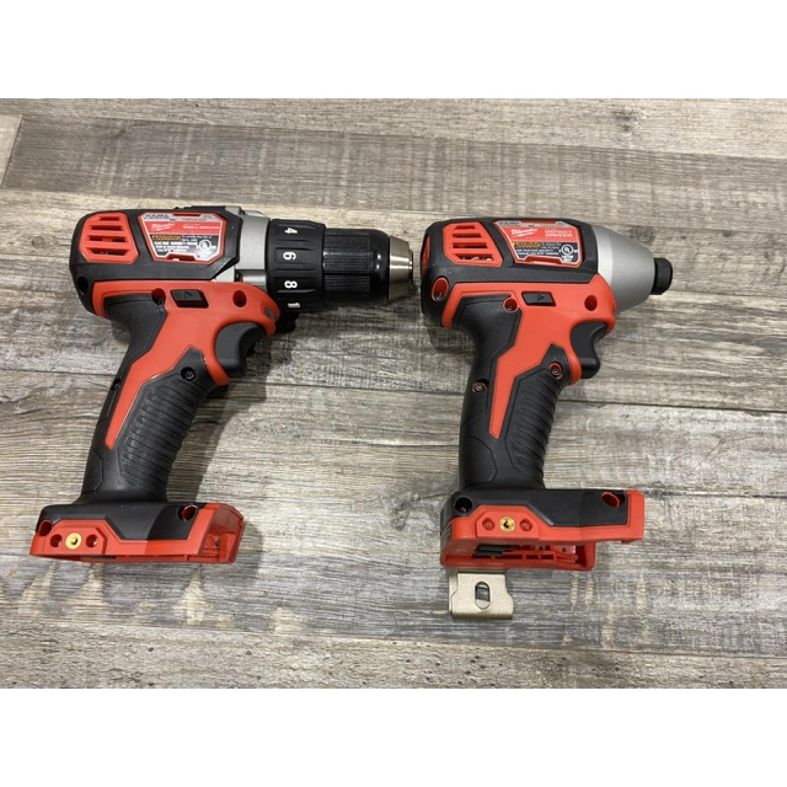 AS-IS Milwaukee 18V Lithium-Ion Cordless Drill Driver/Impact Driver Combo Kit