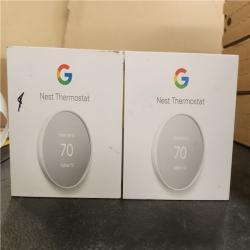 Phoenix AS-IS Google Nest Thermostat - Smart Programmable Wi-Fi Thermostat - (2-Pack)
