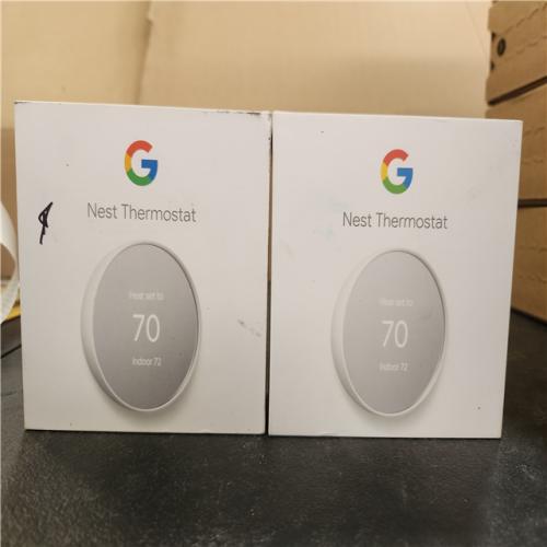 Phoenix AS-IS Google Nest Thermostat - Smart Programmable Wi-Fi Thermostat - (2-Pack)