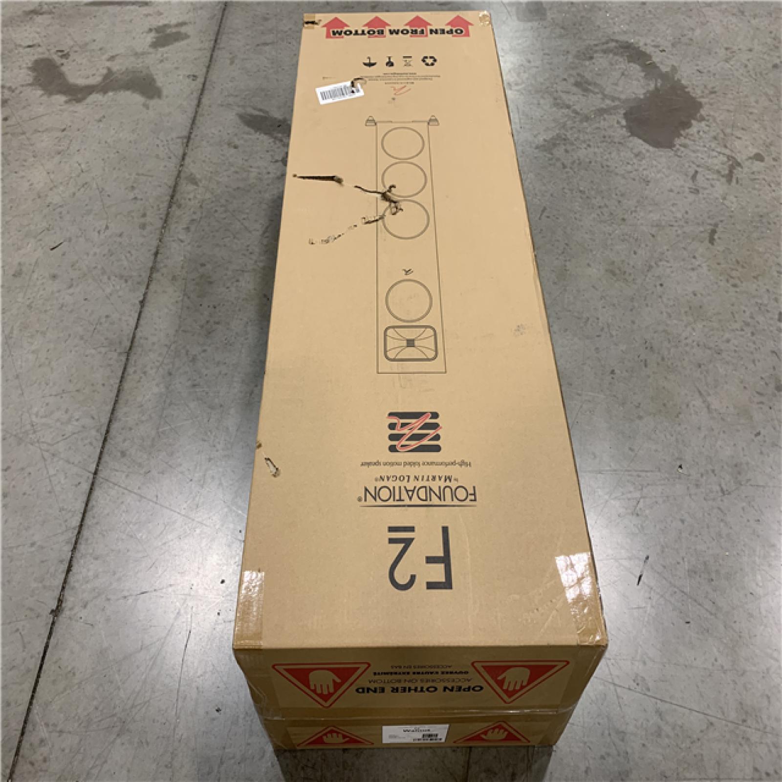 NEW! - MartinLogan - Motion Foundation F2 3-Way Floorstanding Speaker with 5.5” Midrange and Triple 6.5” Bass Drivers (Each) - Walnut