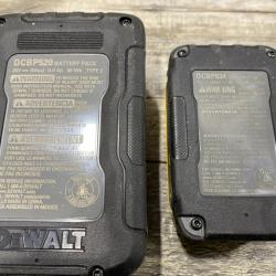 AS-IS DEWALT 20V MAX XR POWERSTACK Lithium-Ion Battery Starter Kit with 5.0Ah and 1.7Ah Batteries and Charger