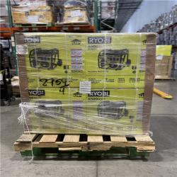 DALLAS LOCATION- RYOBI 6 500-Watt Gasoline Powered Portable Generator PALLET (4 UNITS)