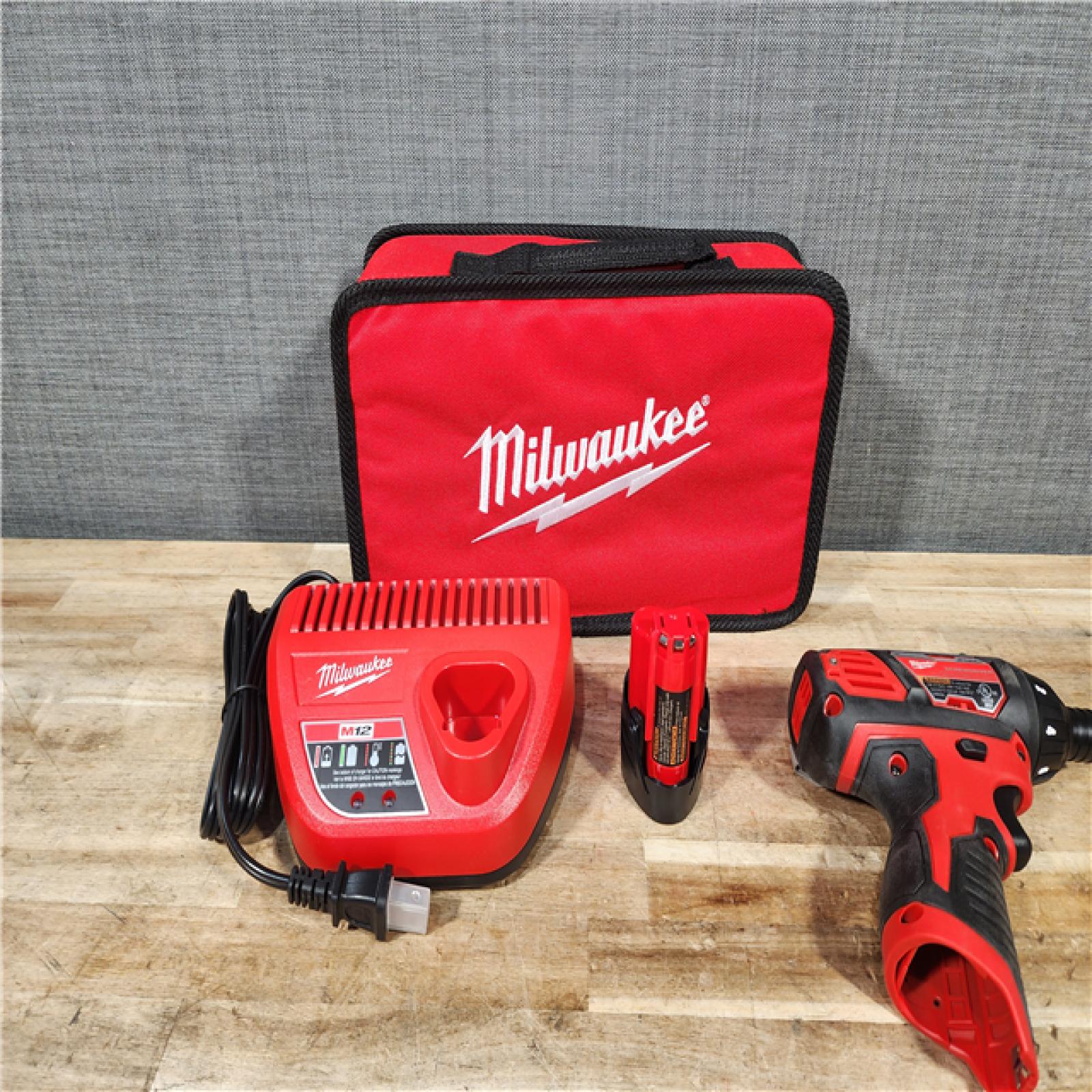 HOUSTON LOCATION - AS - IS Milwaukee 12V Lithium-Ion Cordless 1/4 in. Hex Screwdriver Kit