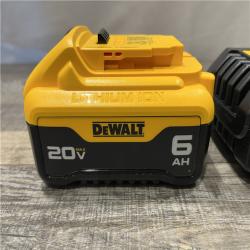 AS-IS DEWALT 20V MAX Lithium-Ion 6.0 Ah Battery and Charger