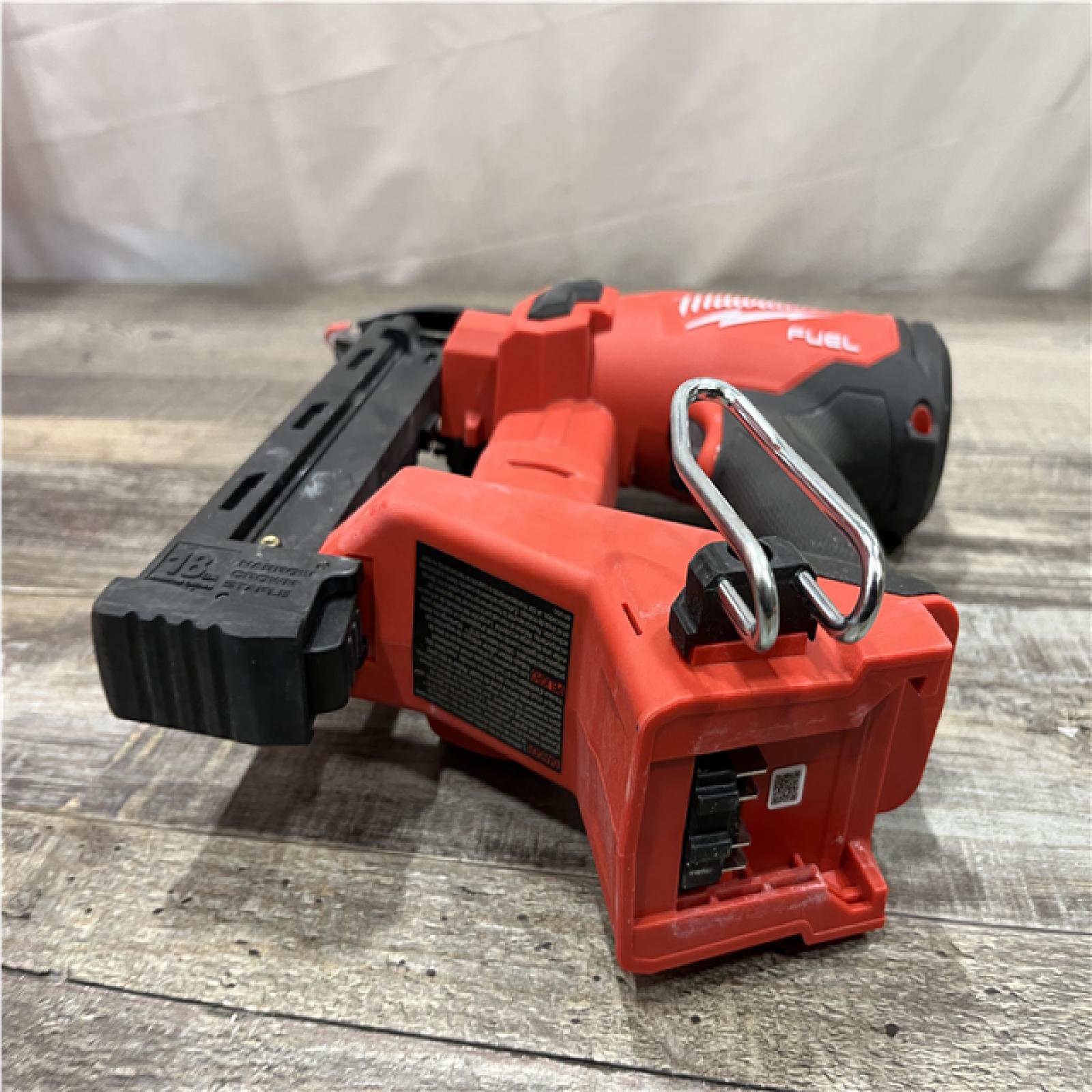 AS-IS Milwaukee FUEL 18-Volt Lithium-Ion Brushless Cordless 18-Gauge 1/4 in. Narrow Crown Stapler (Tool-Only)