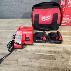 HOUSTON LOCATION - AS-IS Milwaukee 18V Cordless Brushed 2-Tool Drill/Driver and Impact Driver Kit