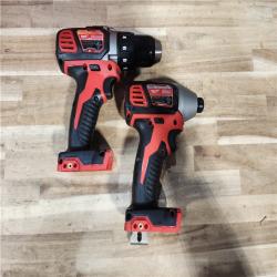 HOUSTON LOCATION - AS-IS Milwaukee 18V Lithium-Ion Cordless Drill Driver/Impact Driver Combo Kit