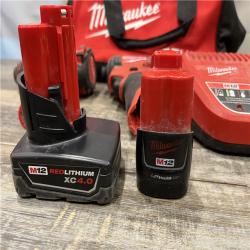 AS-IS Milwaukee FUEL 12-Volt Lithium-Ion Brushless Cordless Hammer Drill and Impact Driver Combo Kit