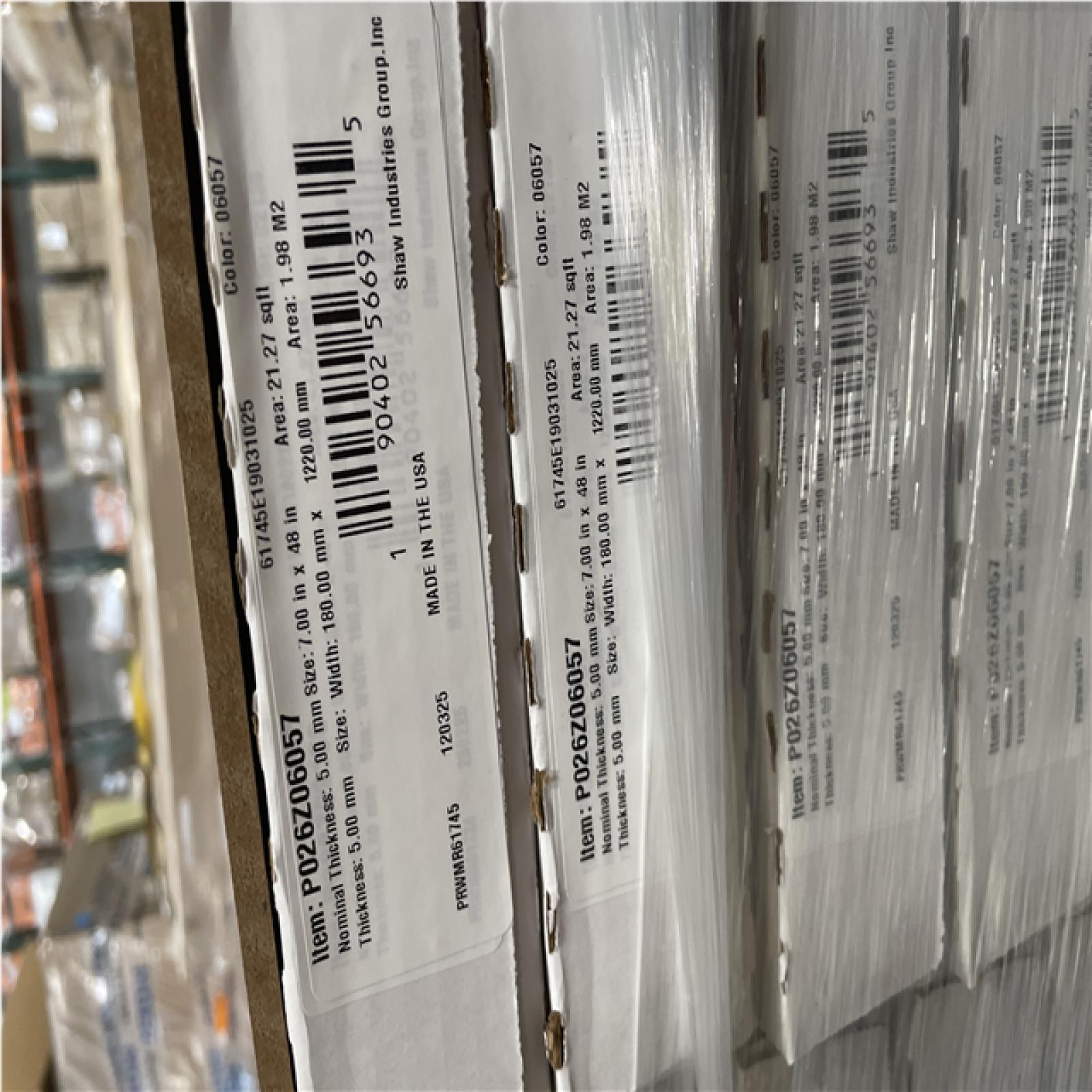 DALLAS LOCATION - Shaw Floors Lazaro Lane Brookside 20 MIL x 7 in. W x 48 in. L Waterproof Floating Luxury Vinyl Plank Flooring (21. 27sq. ft/case) PALLET-(80 CASES)