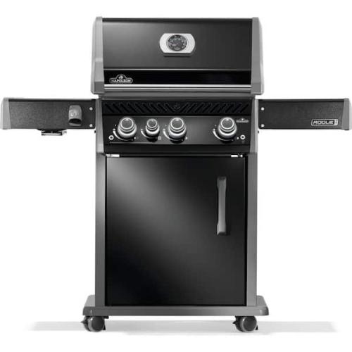 Phoenix LIKE NEW NAPOLEON Rogue PRO 425 3-Burner Propane Gas Grill with Infrared Side Burner in Black with Cast Iron Cooking Grids
