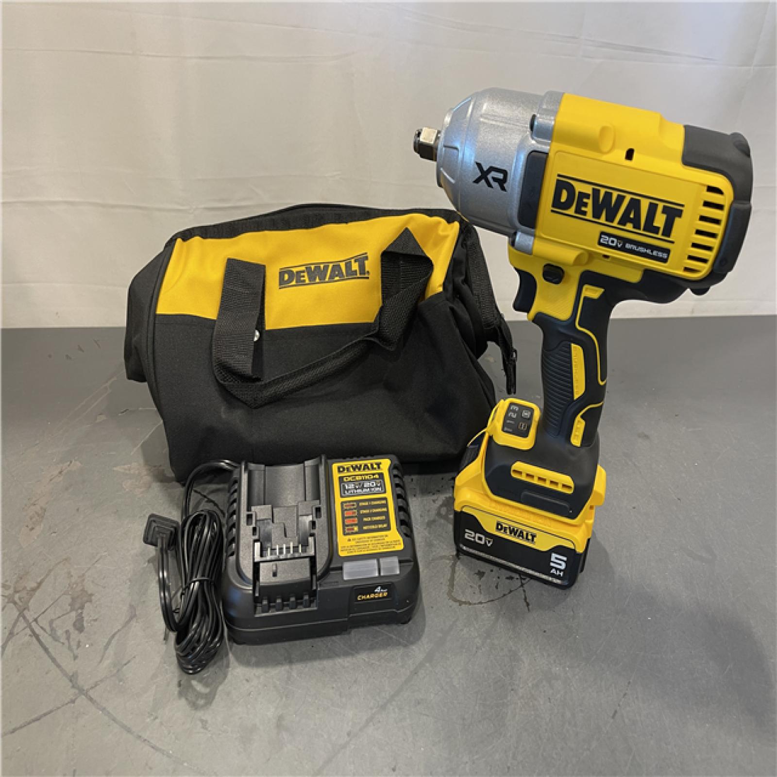 AS-IS - Dewalt 20V MAX Lithium-Ion Cordless 1/2 in. Impact Wrench Kit