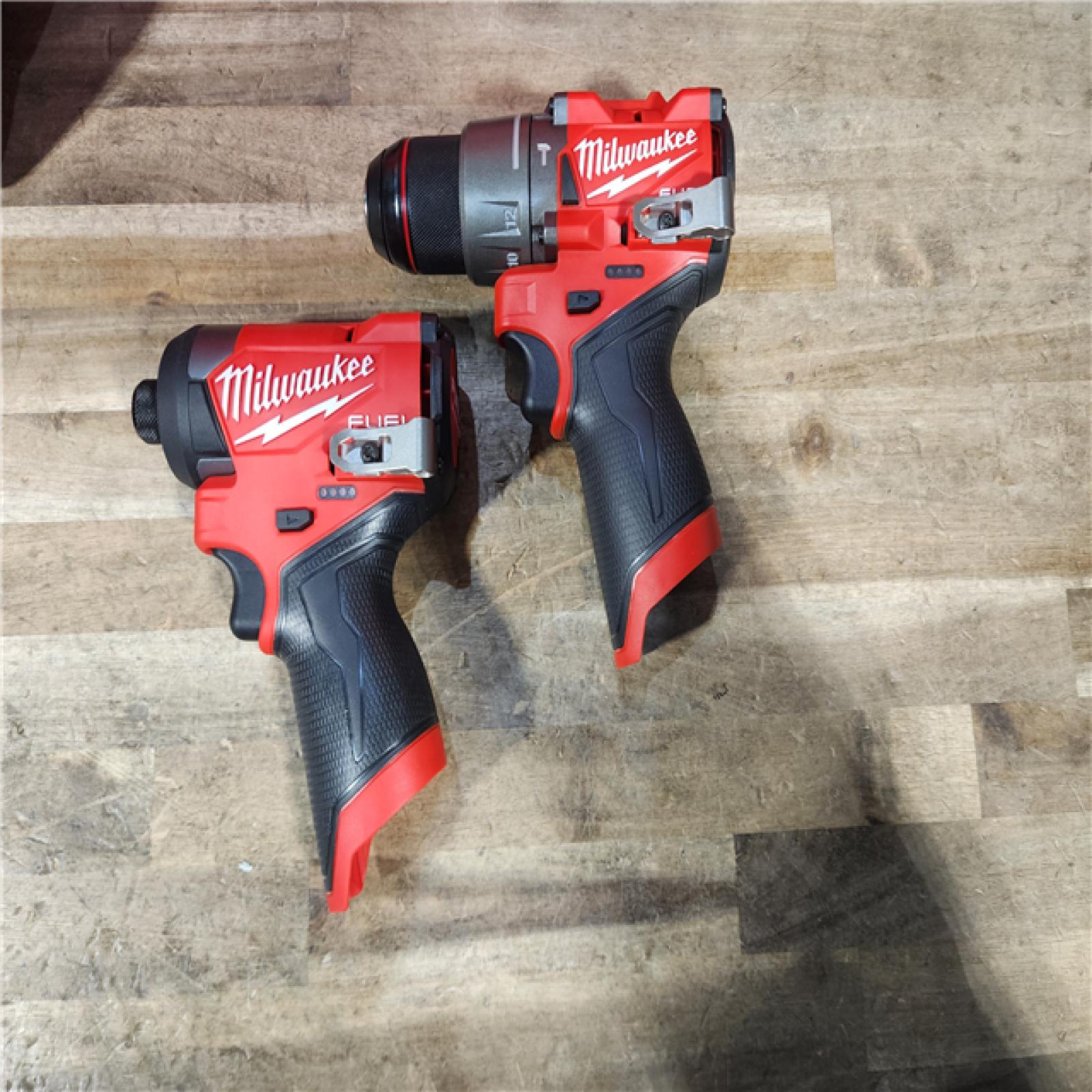 HOUSTON LOCATION - AS-IS (APPEARS LIKE NEW) Milwaukee FUEL 12-Volt Lithium-Ion Brushless Cordless Hammer Drill and Impact Driver Combo Kit