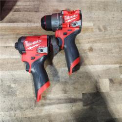 HOUSTON LOCATION - AS-IS (APPEARS LIKE NEW) Milwaukee FUEL 12-Volt Lithium-Ion Brushless Cordless Hammer Drill and Impact Driver Combo Kit