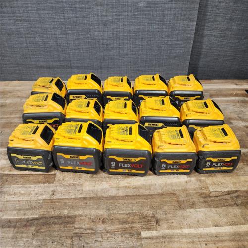 Houston Location AS-IS DeWalt FLEX VOLT Batteries QTY/15