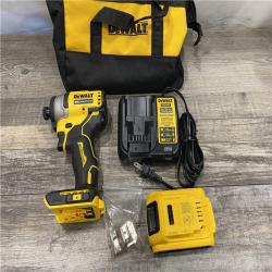 AS-IS DEWALT Atomic 20V Max Lithium-Ion Brushless Cordless Compact 1/4 in. Impact Driver Kit