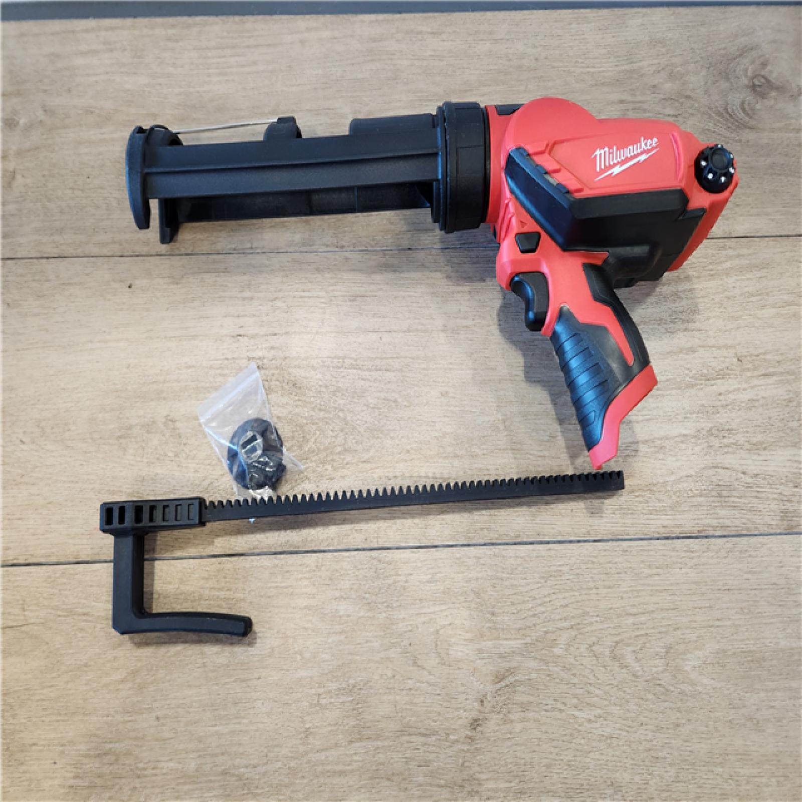 AS-IS- Milwaukee 12V Lithium-Ion Cordless 10 oz. Adhesive and Caulk Gun (Tool-Only)