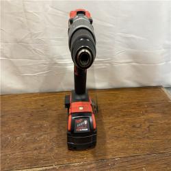 AS-IS Milwaukee 2904-22 Hammer Drill Driver Kit with Batteries  Charger & Tool Case  Red