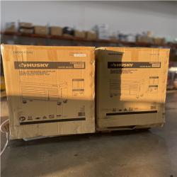 DALLAS LOCATION- AS-IS HUSKY 52 in. W x 20 in. 10 Drawer Mobile Workbench Gloss Black/Wood Top PALLET (2 UNITS)