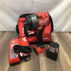 AS-IS Milwaukee FUEL 18V Lithium-Ion Brushless Cordless 1/2 in. Impact Wrench w/Friction Ring Kit