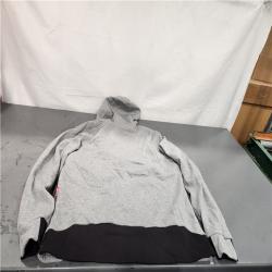 AS-IS- Women's Large M12 12-Volt Lithium-Ion Cordless Gray Heated Jacket Hoodie Kit