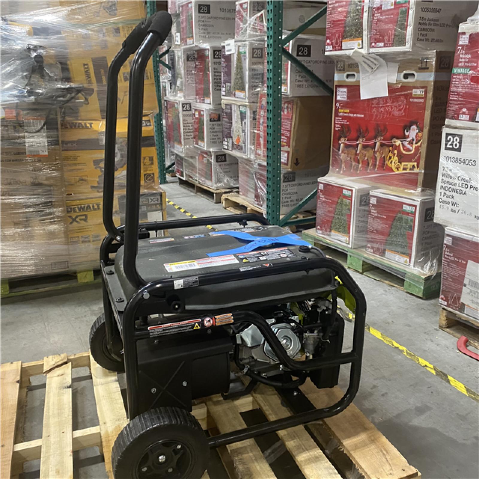 Dallas Location - As-Is RYOBI 6800-Watt Gasoline Powered Portable Generator