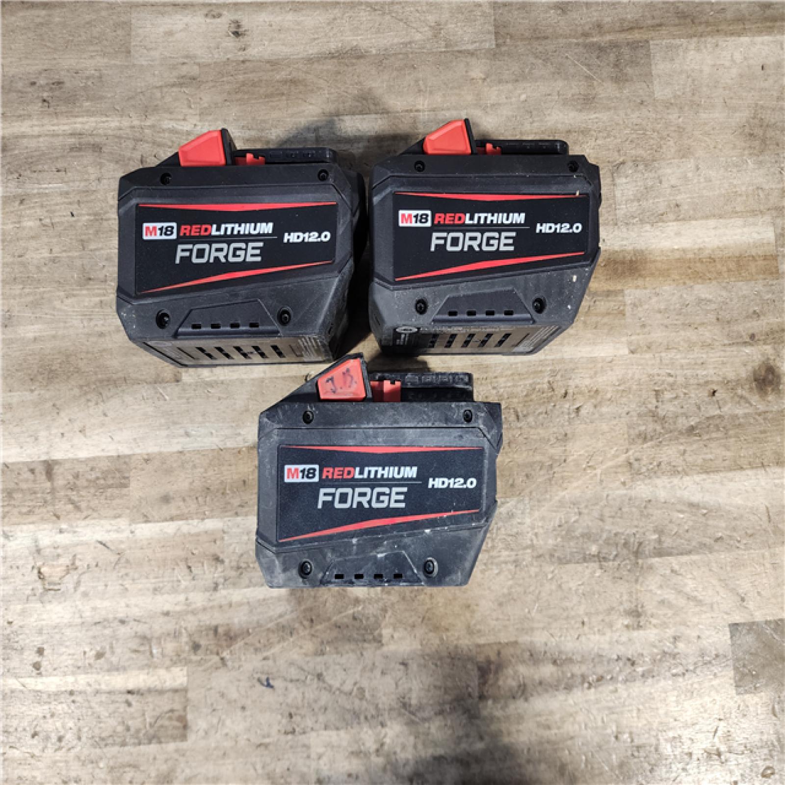 HOUSTON LOCATION - AS-IS MILWAUKEE FORGE BATTERY PACK QTY - 3