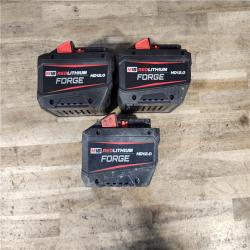 HOUSTON LOCATION - AS-IS MILWAUKEE FORGE BATTERY PACK QTY - 3