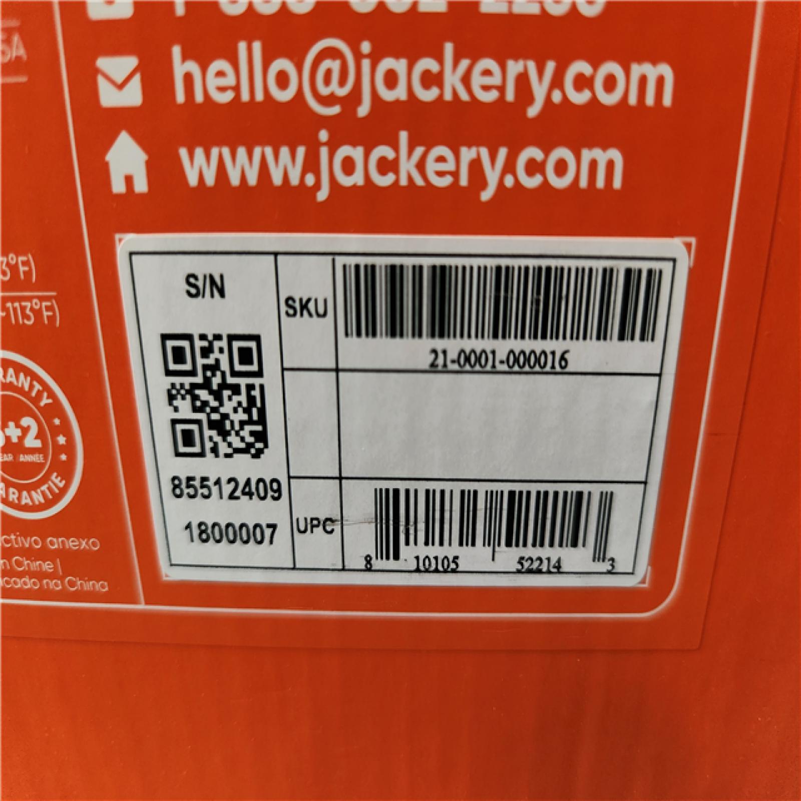 Phoenix Location NEW Jackery Solar Generator Explorer 2000 Plus 2042.8Wh/ 3000W Model No. Je-2000C