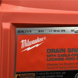 AS-IS Milwaukee FUEL 18-Volt Lithium-Iron Cordless Plumbing Drain Snake Auger Kit