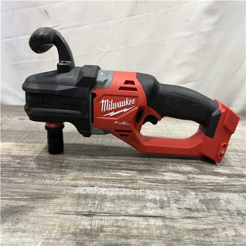 AS-IS Milwaukee FUEL 18V Lithium-Ion Brushless Cordless Hole Hawg 7/16 in. Right Angle Drill W/ Quick-Lok (Tool-Only)