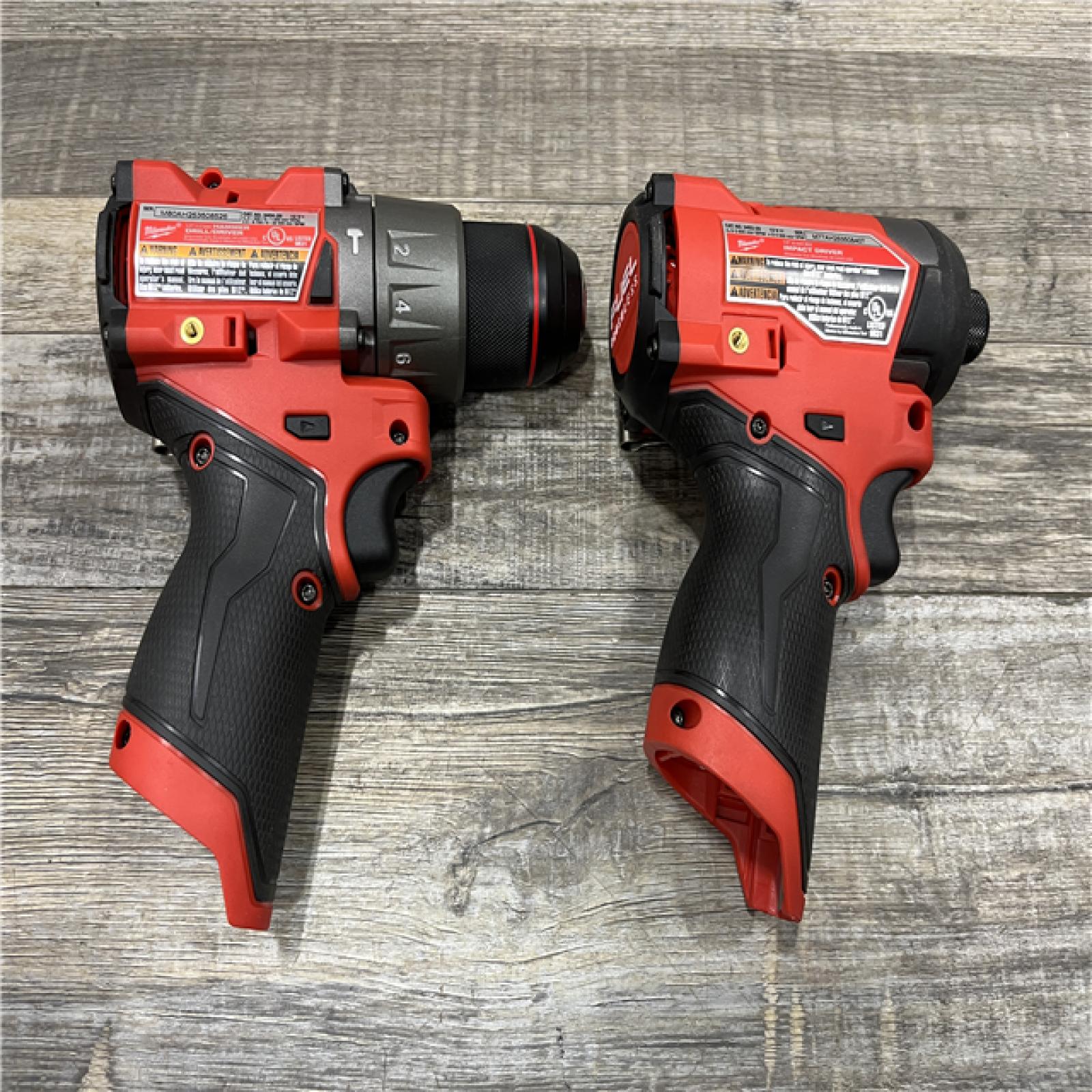 AS-IS Milwaukee FUEL 12-Volt Lithium-Ion Brushless Cordless Hammer Drill and Impact Driver Combo Kit