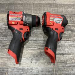 AS-IS Milwaukee FUEL 12-Volt Lithium-Ion Brushless Cordless Hammer Drill and Impact Driver Combo Kit