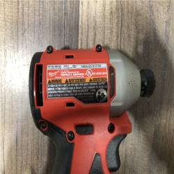 AS-IS Milwaukee 18V Lithium-Ion Brushless Cordless 1/4 in. Compact Impact Driver (Tool Only)