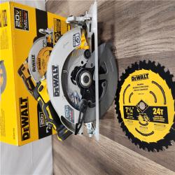 GOOD DEWALT 20V MAX Cordless Brushless 7-1/4 in. Sidewinder Style Circular Saw with FLEXVOLT ADVANTAGE (Tool Only)