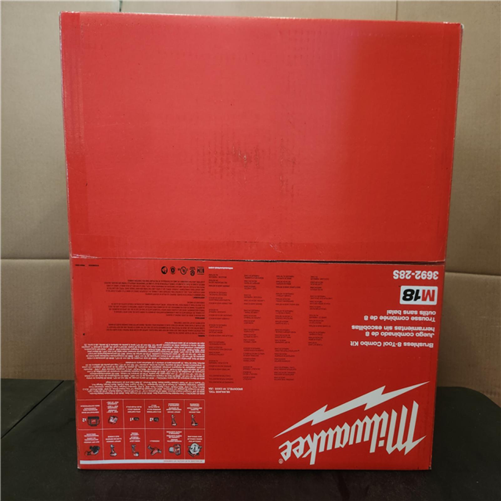 Phoenix NEW Milwaukee M18 18V Lithium-Ion Cordless Combo Kit (8-Tool) with (4) Batteries  Charger and Tool Bag SEALED