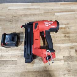 HOUSTON LOCATION - AS - IS Milwaukee FUEL 18-Volt Lithium-Ion Brushless Cordless Gen II 18-Gauge Brad Nailer W/ BATTERY