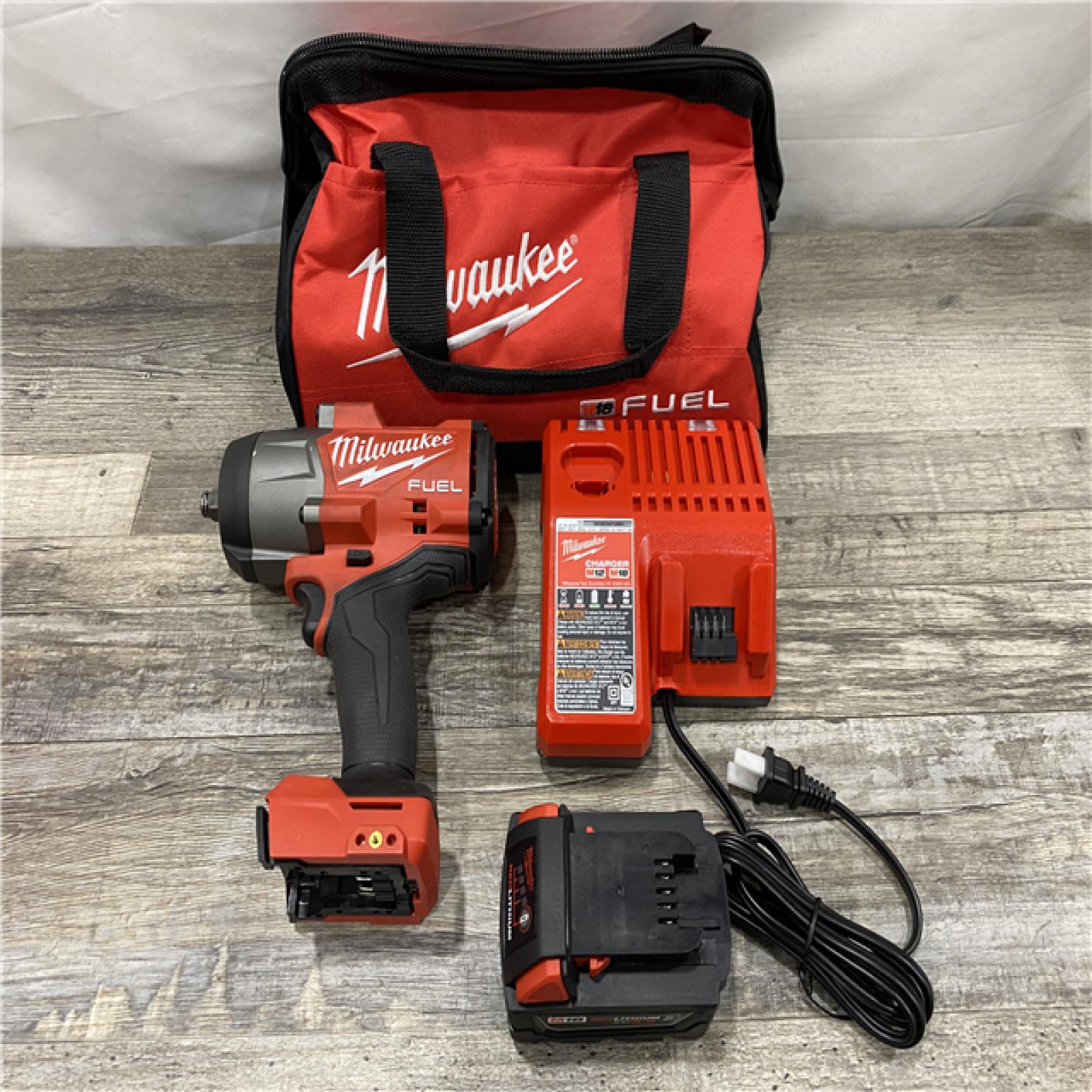 AS-IS Milwaukee FUEL 18V Lithium-Ion Brushless Cordless 1/2 in. Impact Wrench w/Friction Ring Kit