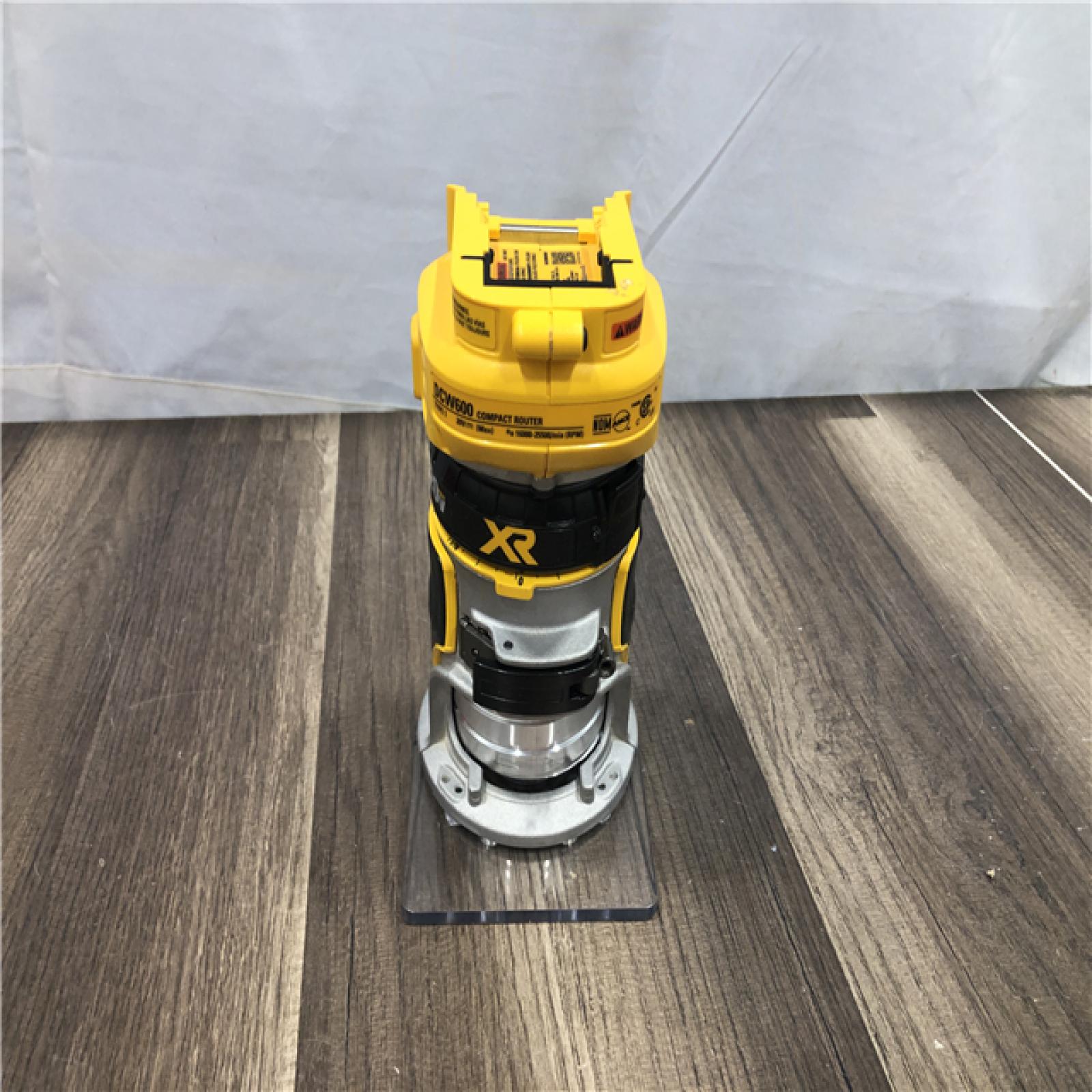 AS-IS DEWALT 20V MAX XR Cordless Brushless Fixed Base Compact Router (Tool Only)