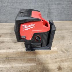 HOUSTON LOCATION - AS-IS Milwaukee Green 125 Ft. Cross Line and Plumb Points Laser Level Kit
