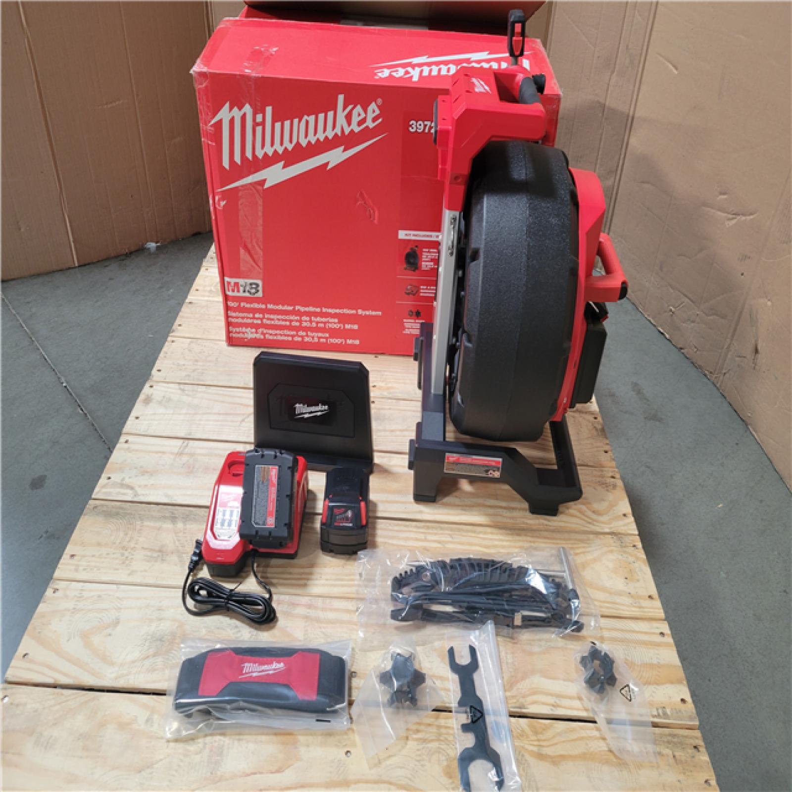 CALIFORNIA NEW MILWAUKEE M18 '100' FLEXIBLE MODULAR PIPELINE INSPECTION SYSTEM