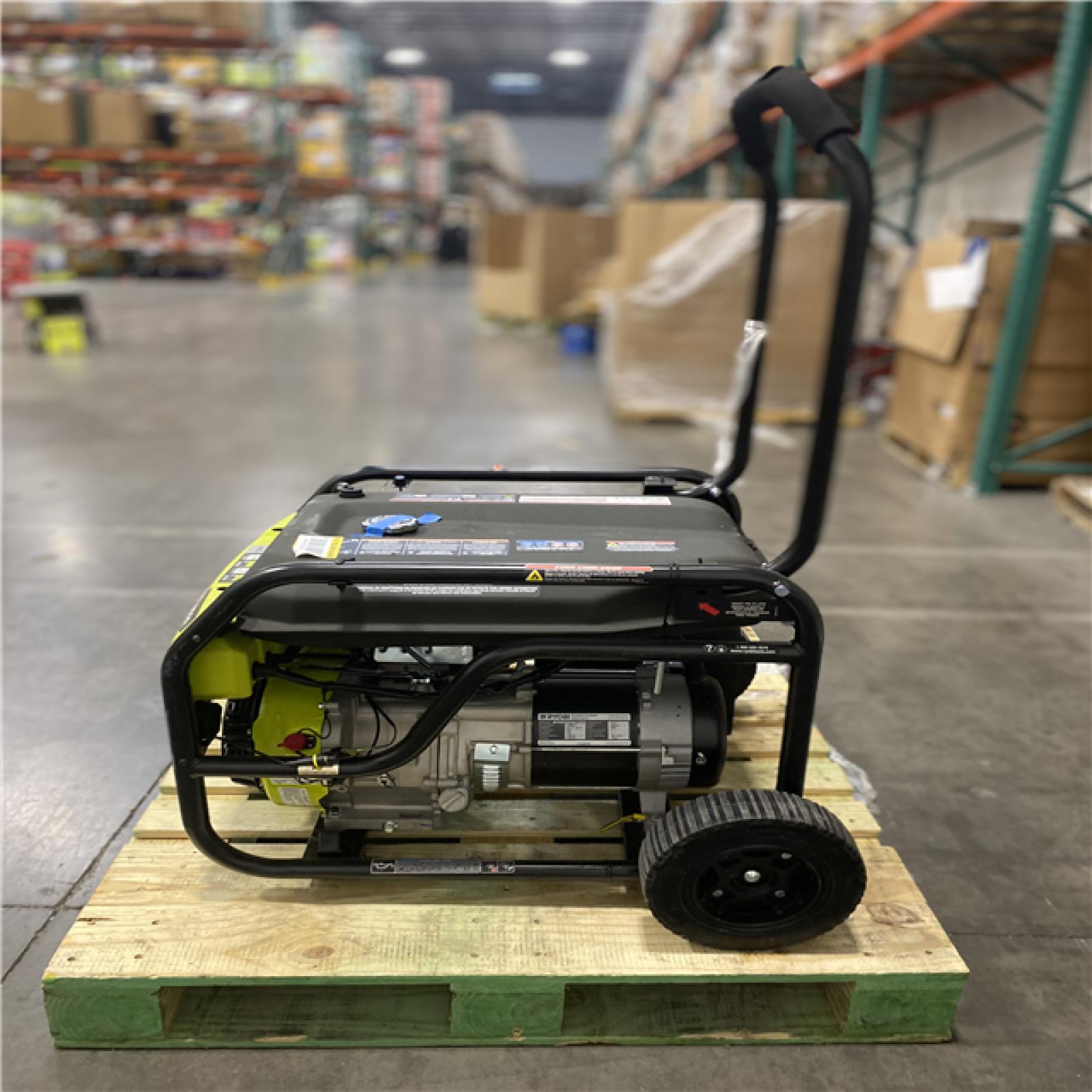 Dallas Location - As-Is RYOBI 6800-Watt  Gasoline Powered Portable Generator