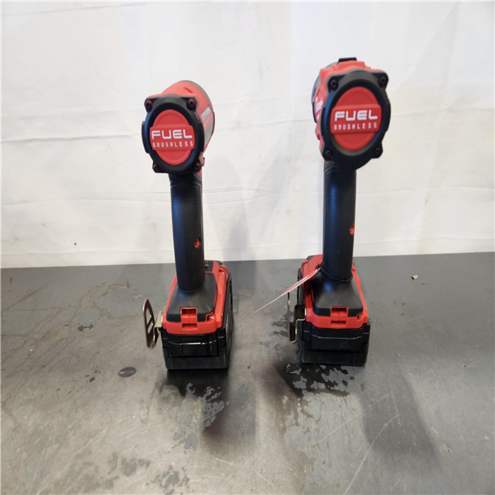 AS-IS - Milwaukee M18 FUEL 18V Lithium-Ion Brushless Cordless Hammer Drill and Impact Driver Combo Kit (2-Tool) with 2 Batteries