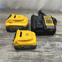 AS-IS DEWALT 20V MAX XR POWERSTACK Lithium-Ion Battery Starter Kit with 5.0Ah and 1.7Ah Batteries and Charger