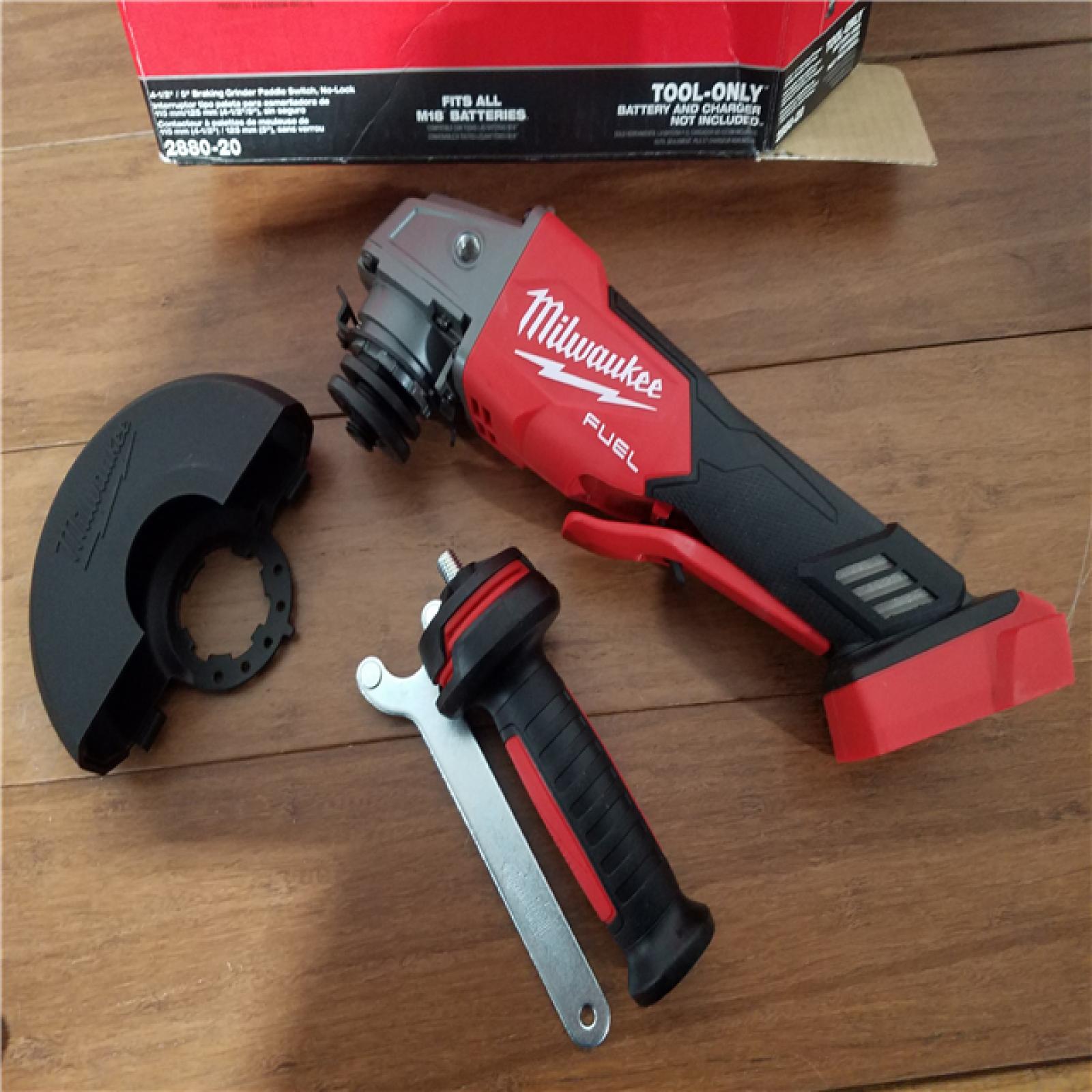 California NEW Milwaukee 4-1/2/5 Braking Grinder Paddle Switch  No-Lock (Tool Only)